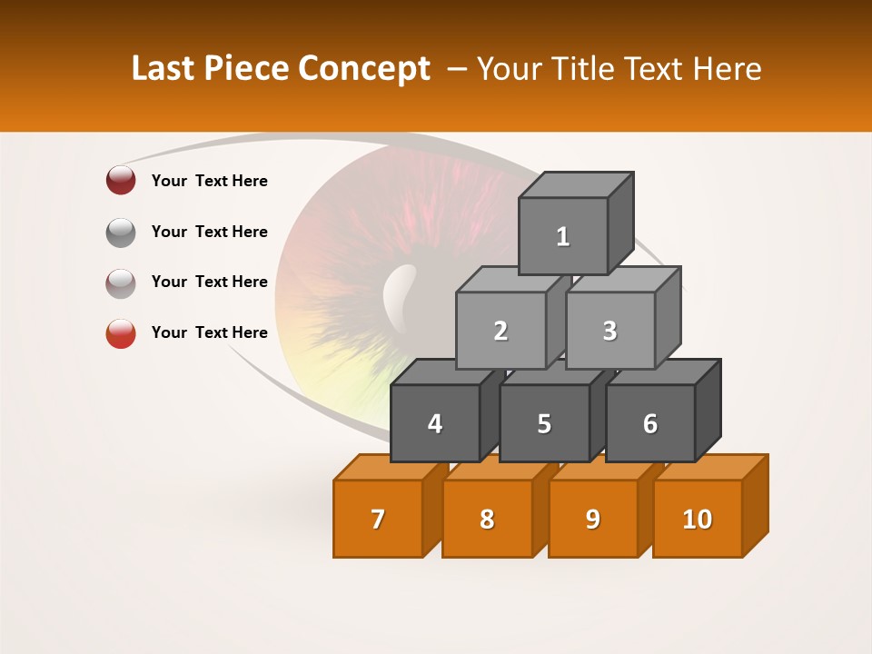 A Colorful Eye With A White Background PowerPoint Template