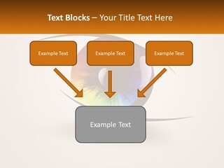 A Colorful Eye With A White Background PowerPoint Template