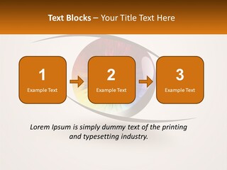 A Colorful Eye With A White Background PowerPoint Template