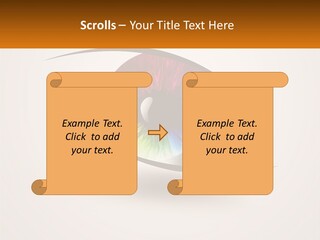 A Colorful Eye With A White Background PowerPoint Template