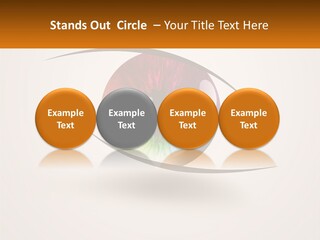 A Colorful Eye With A White Background PowerPoint Template