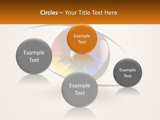 A Colorful Eye With A White Background PowerPoint Template