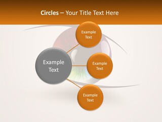 A Colorful Eye With A White Background PowerPoint Template