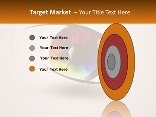 A Colorful Eye With A White Background PowerPoint Template