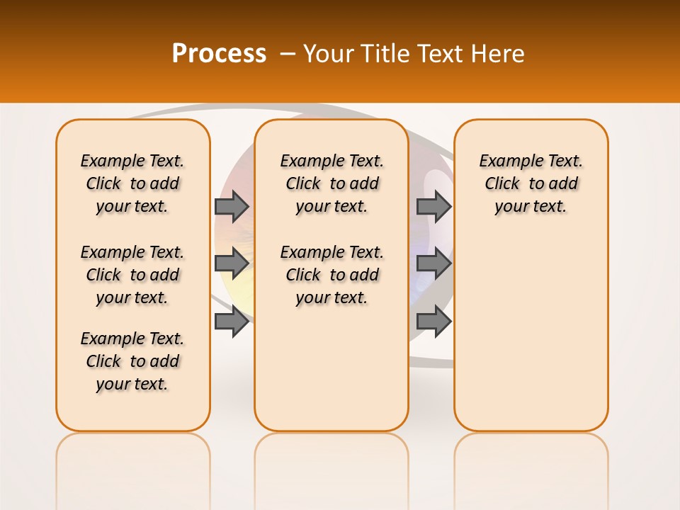 A Colorful Eye With A White Background PowerPoint Template