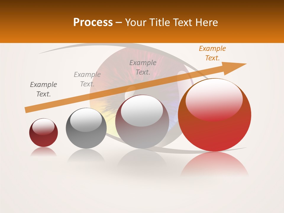 A Colorful Eye With A White Background PowerPoint Template