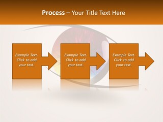 A Colorful Eye With A White Background PowerPoint Template