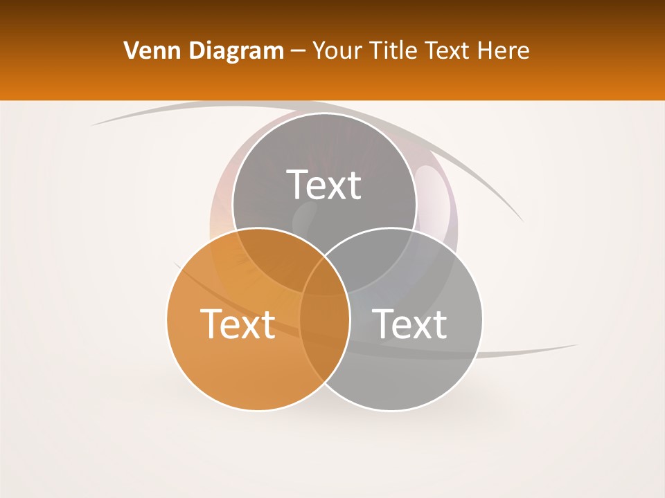 A Colorful Eye With A White Background PowerPoint Template