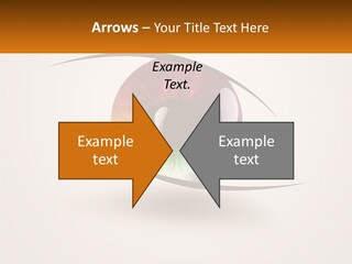 A Colorful Eye With A White Background PowerPoint Template