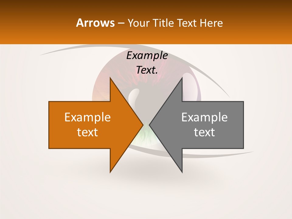 A Colorful Eye With A White Background PowerPoint Template