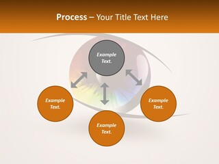 A Colorful Eye With A White Background PowerPoint Template