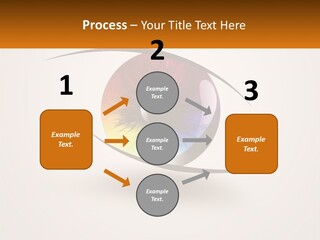 A Colorful Eye With A White Background PowerPoint Template