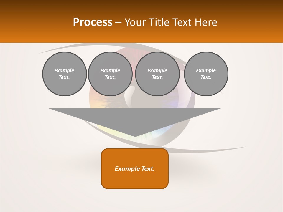 A Colorful Eye With A White Background PowerPoint Template