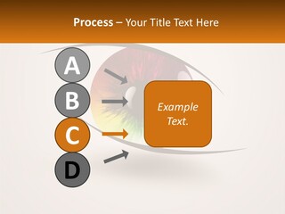 A Colorful Eye With A White Background PowerPoint Template