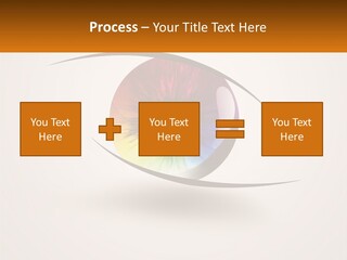A Colorful Eye With A White Background PowerPoint Template