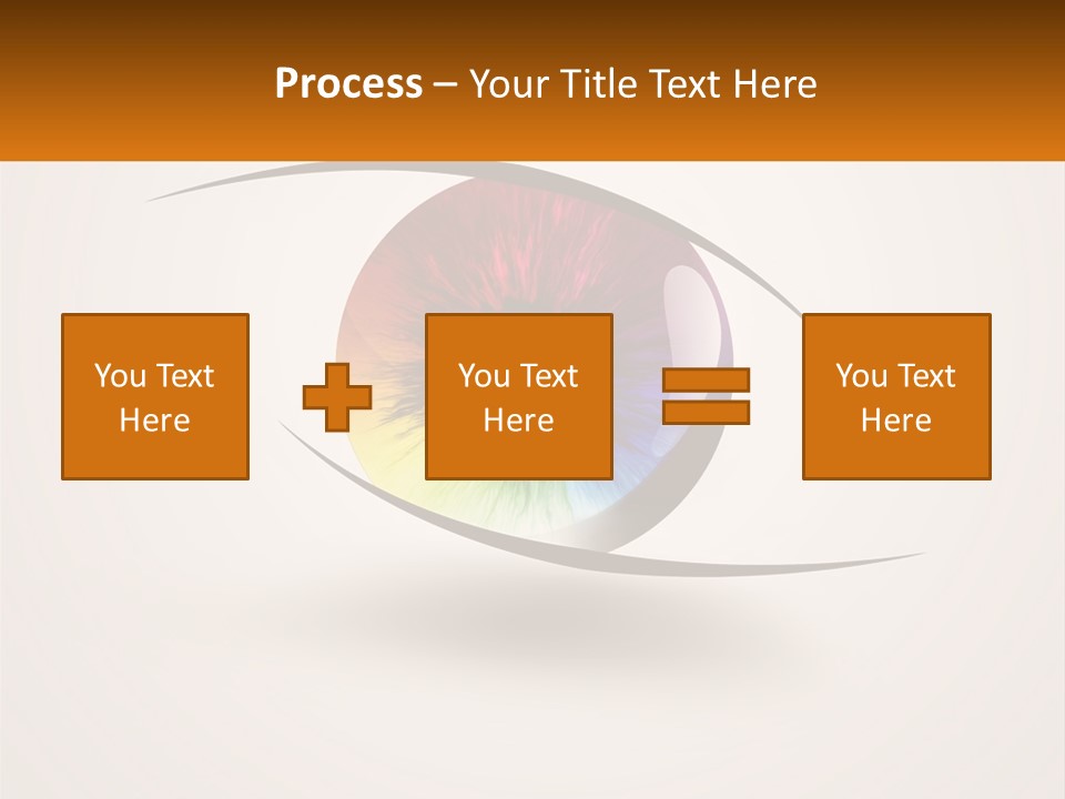A Colorful Eye With A White Background PowerPoint Template