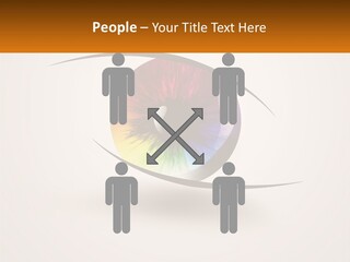 A Colorful Eye With A White Background PowerPoint Template