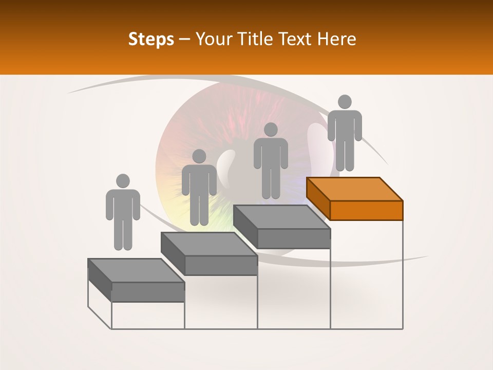 A Colorful Eye With A White Background PowerPoint Template