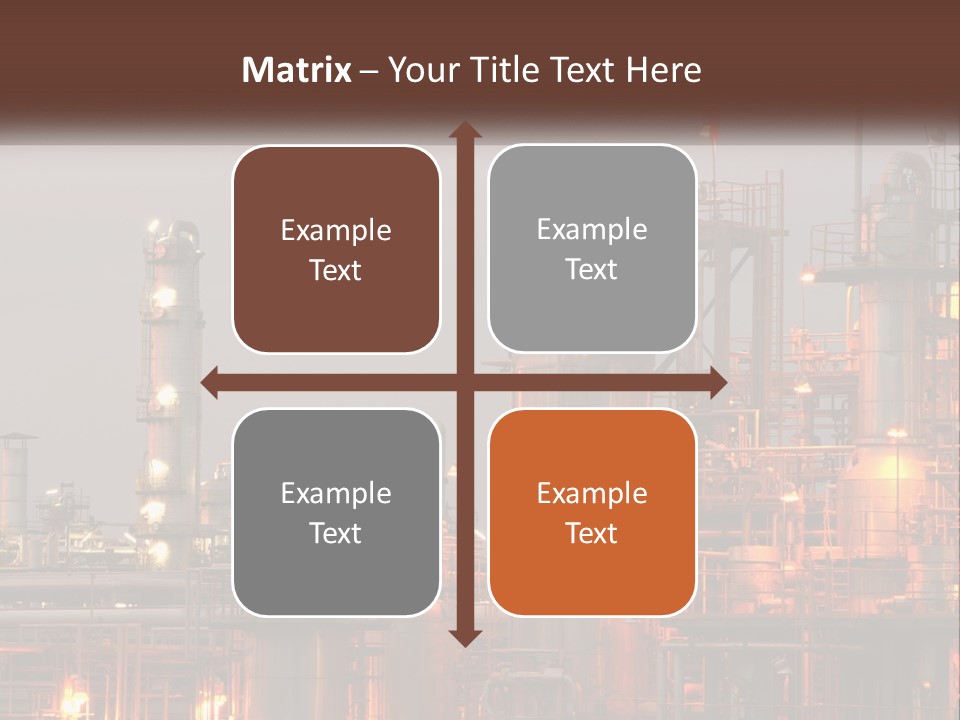 A Power Plant With A Sky Background PowerPoint Template