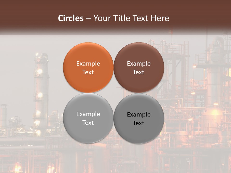 A Power Plant With A Sky Background PowerPoint Template