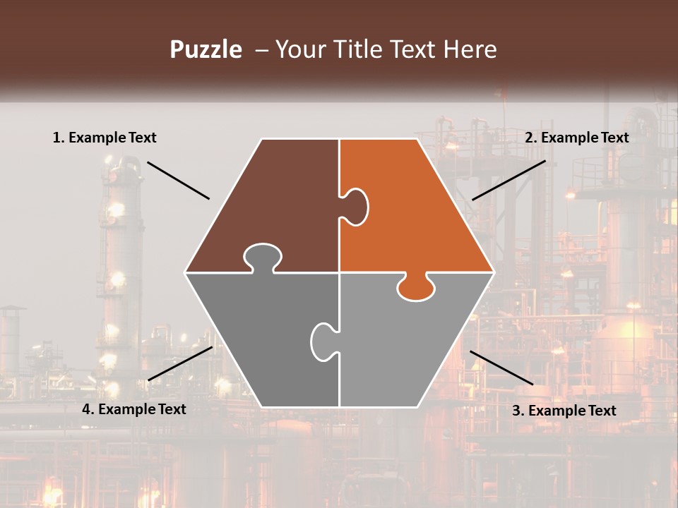 A Power Plant With A Sky Background PowerPoint Template