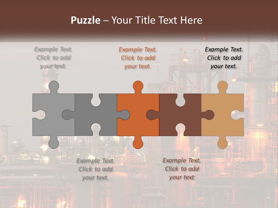 A Power Plant With A Sky Background PowerPoint Template