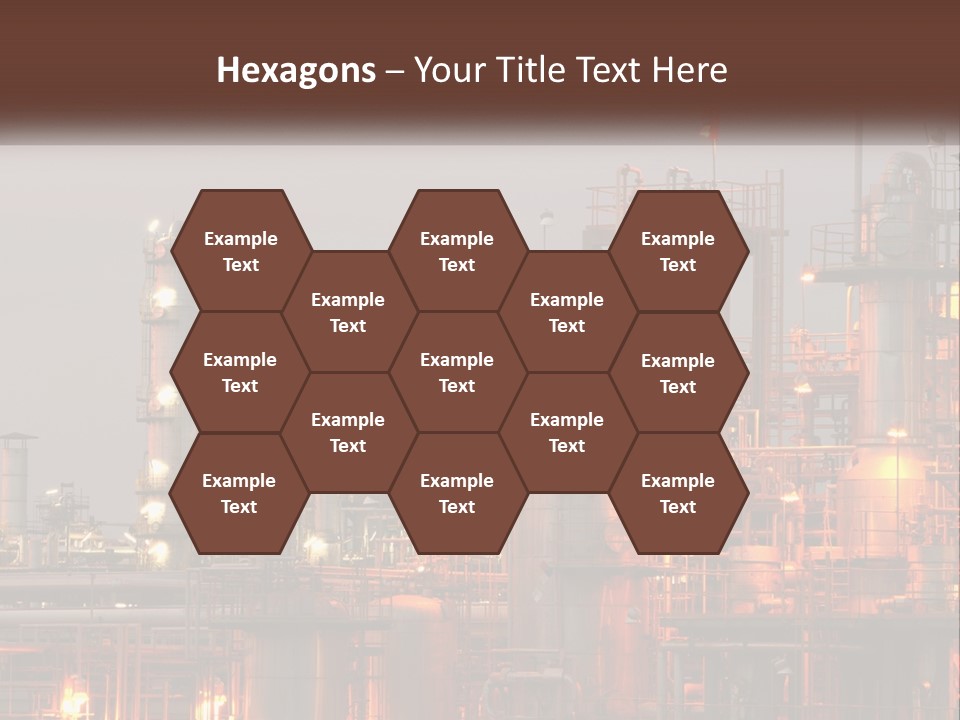 A Power Plant With A Sky Background PowerPoint Template