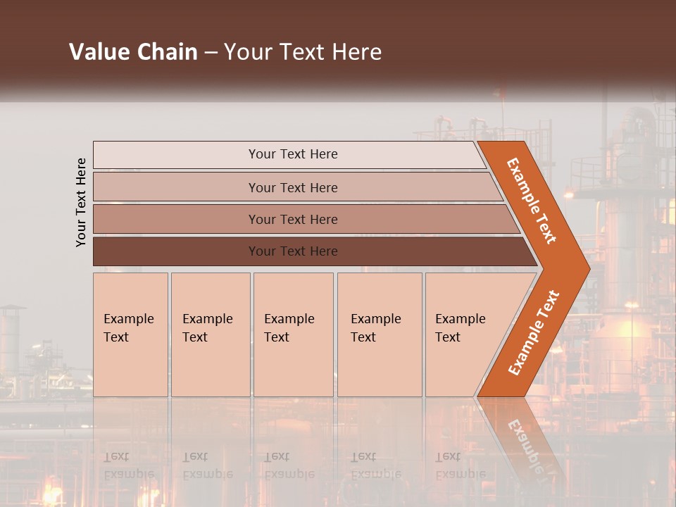 A Power Plant With A Sky Background PowerPoint Template