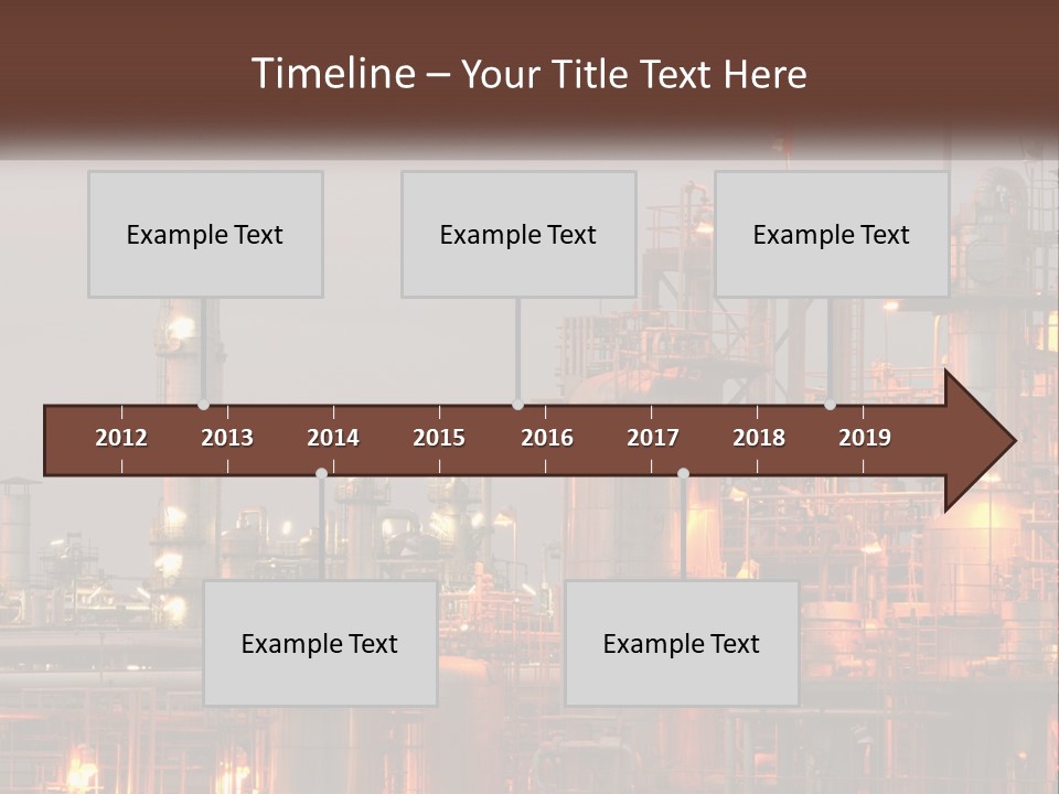 A Power Plant With A Sky Background PowerPoint Template