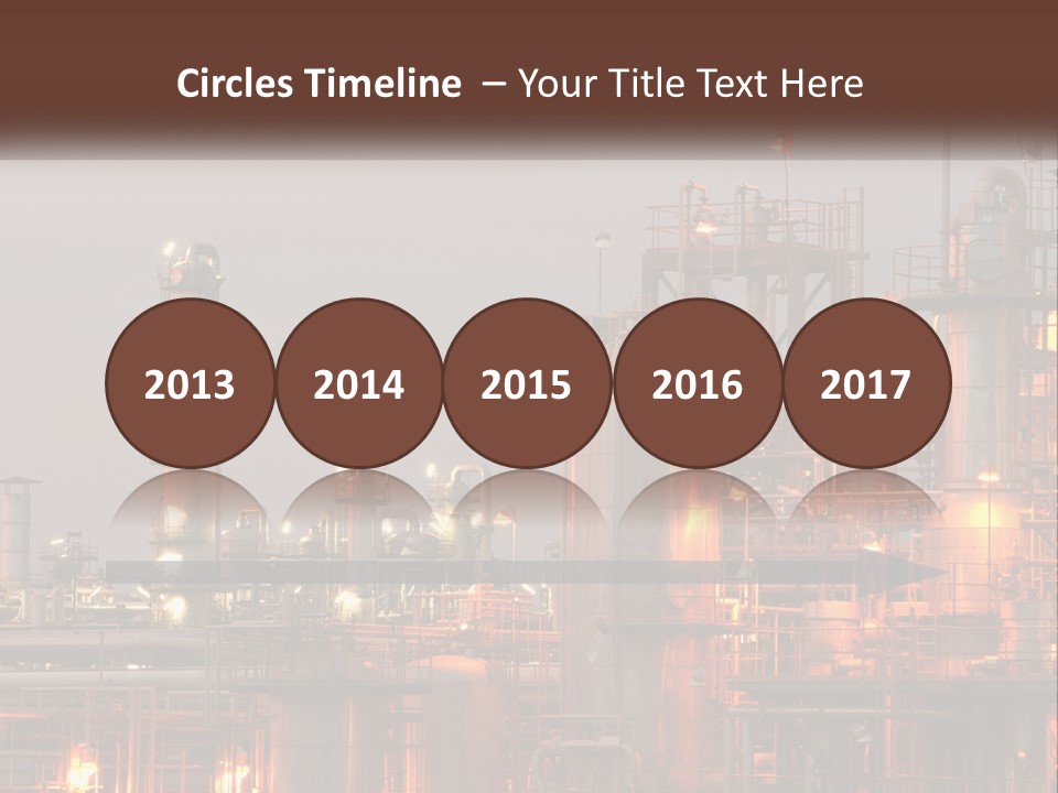 A Power Plant With A Sky Background PowerPoint Template