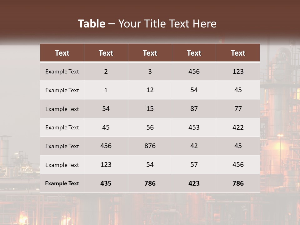 A Power Plant With A Sky Background PowerPoint Template