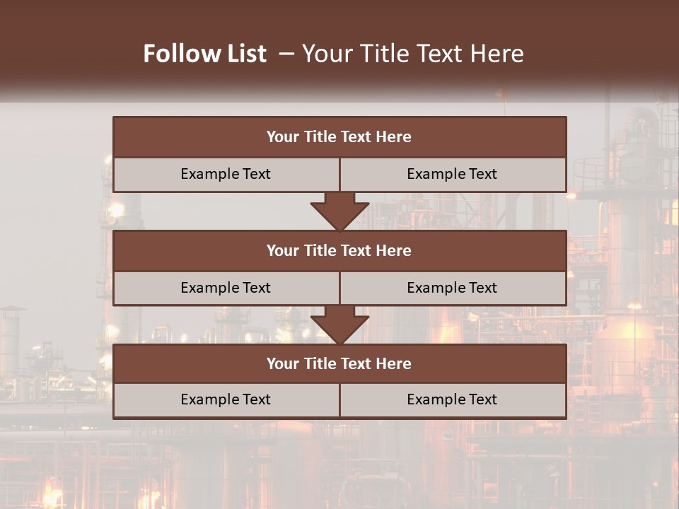 A Power Plant With A Sky Background PowerPoint Template
