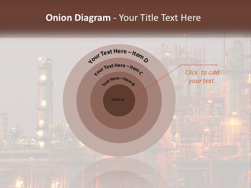 A Power Plant With A Sky Background PowerPoint Template