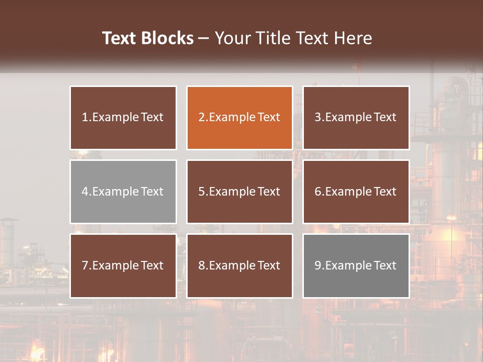 A Power Plant With A Sky Background PowerPoint Template