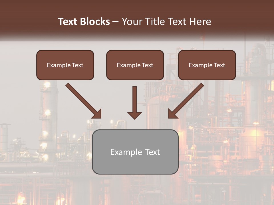 A Power Plant With A Sky Background PowerPoint Template