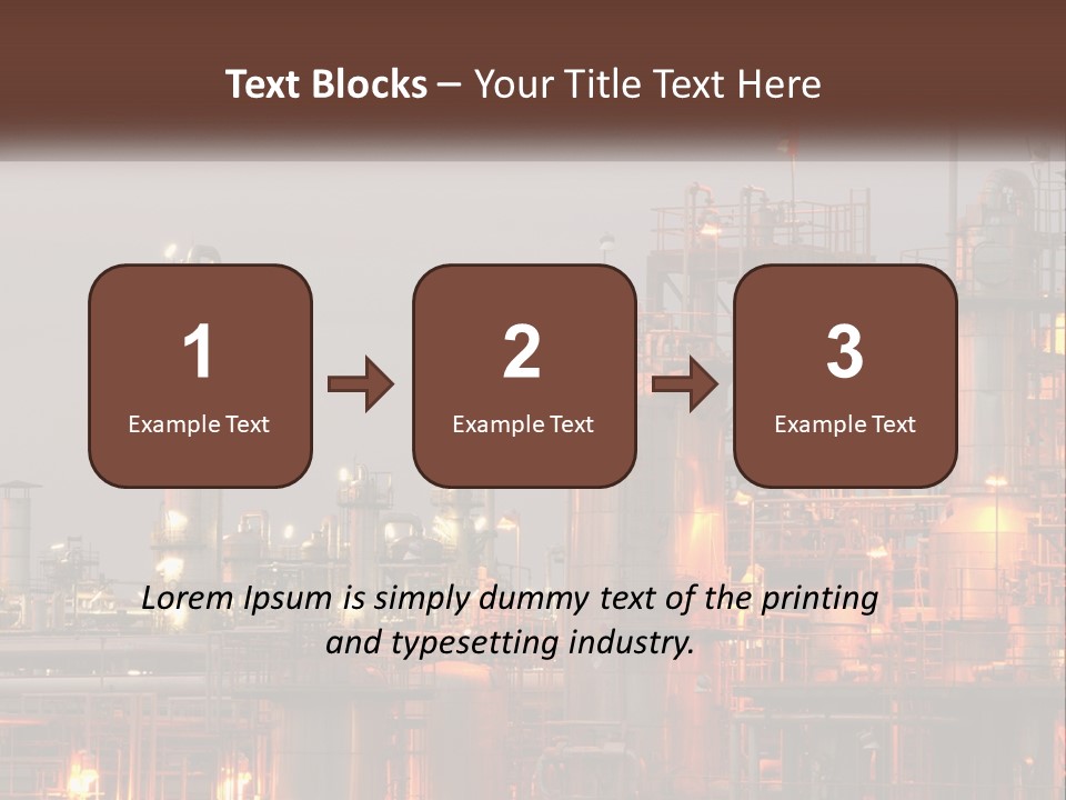 A Power Plant With A Sky Background PowerPoint Template