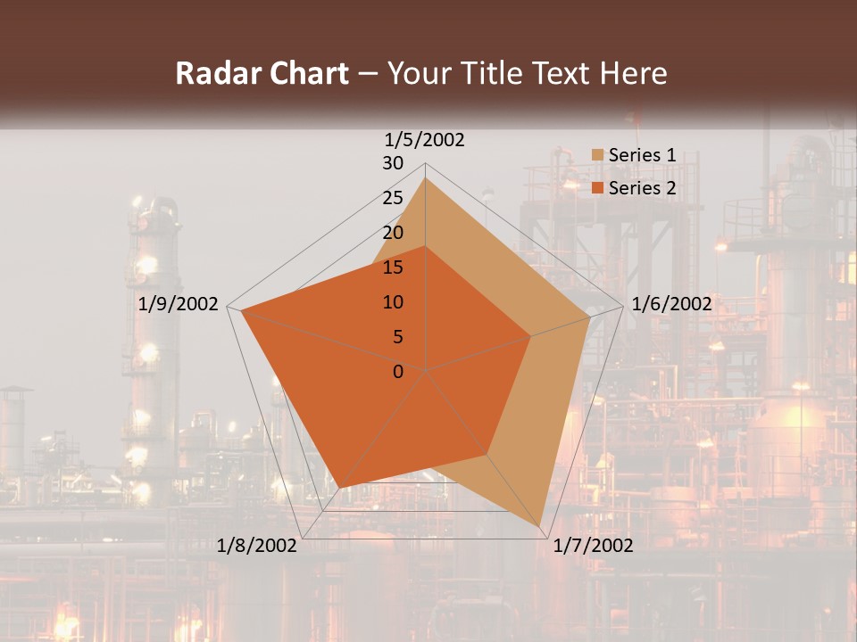 A Power Plant With A Sky Background PowerPoint Template