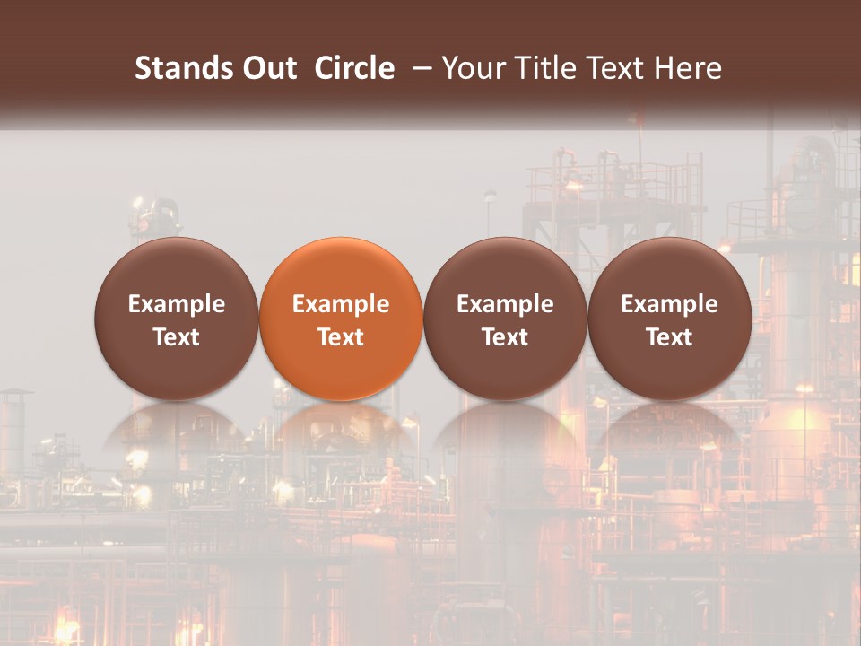 A Power Plant With A Sky Background PowerPoint Template