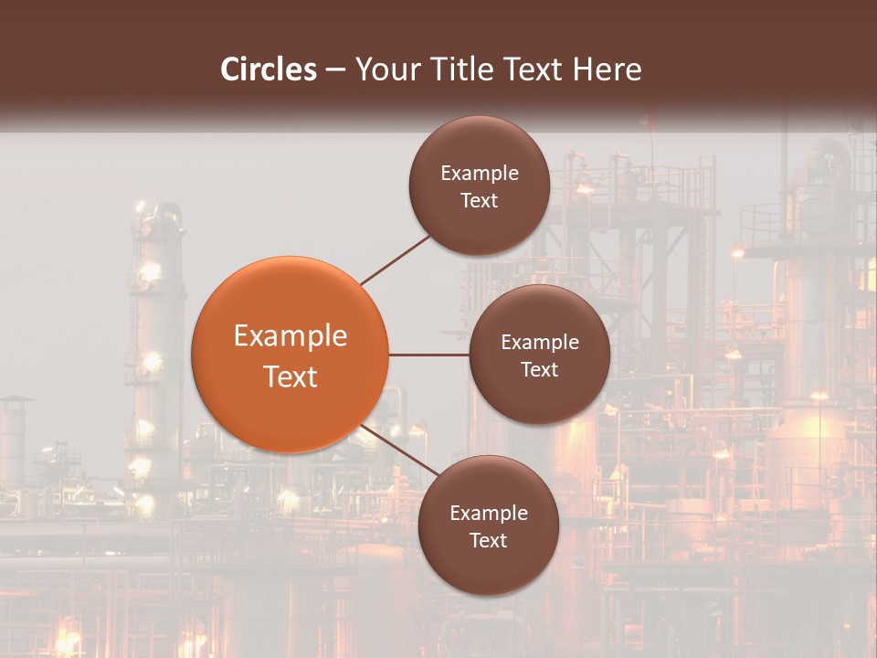 A Power Plant With A Sky Background PowerPoint Template