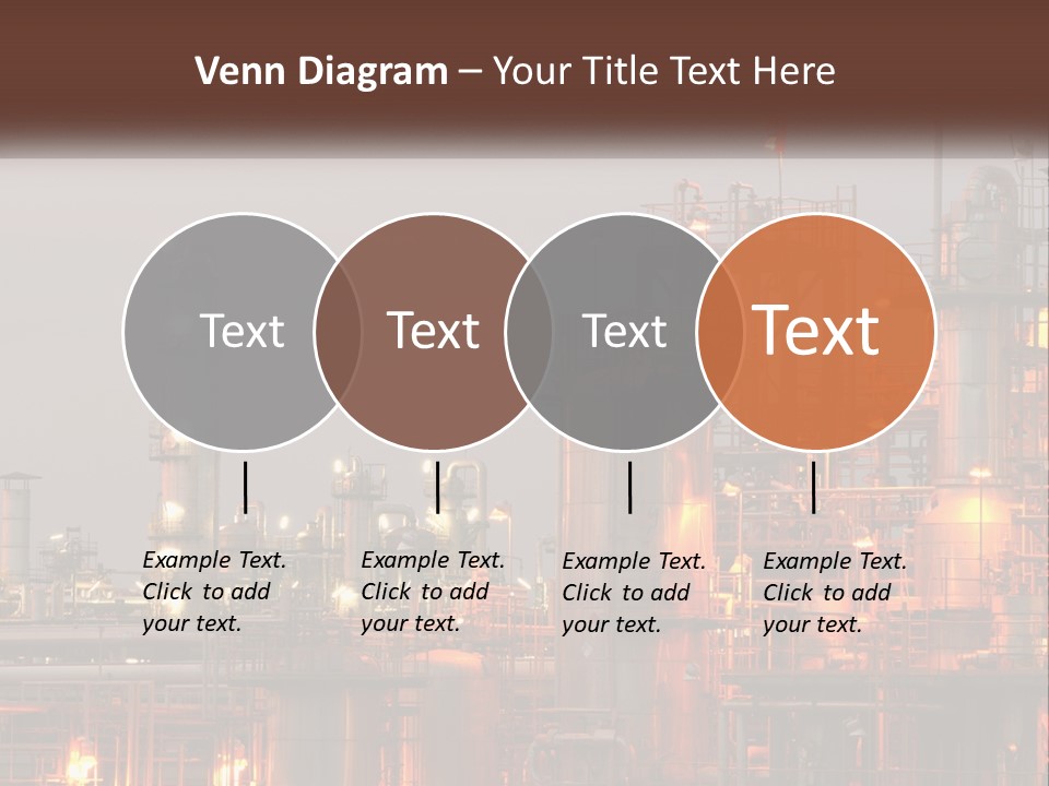 A Power Plant With A Sky Background PowerPoint Template