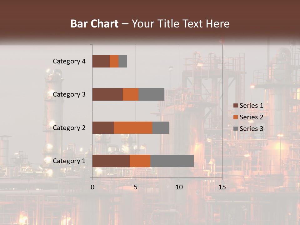 A Power Plant With A Sky Background PowerPoint Template