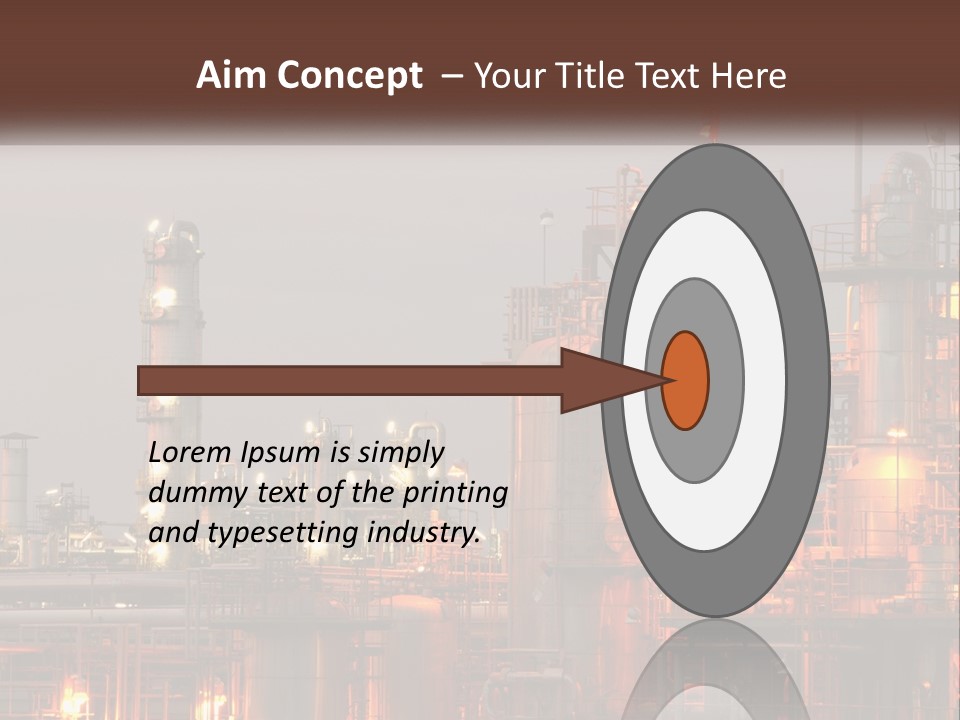 A Power Plant With A Sky Background PowerPoint Template