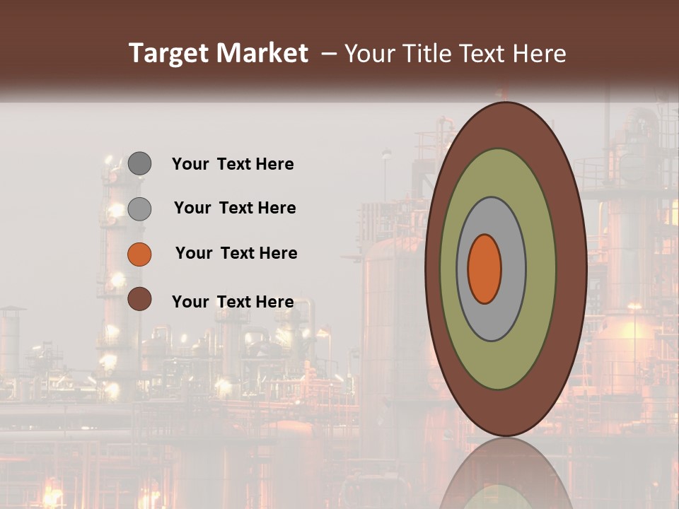 A Power Plant With A Sky Background PowerPoint Template