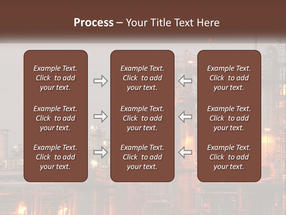 A Power Plant With A Sky Background PowerPoint Template