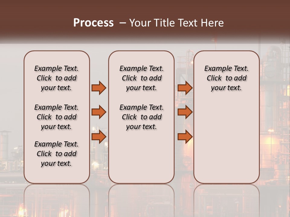 A Power Plant With A Sky Background PowerPoint Template