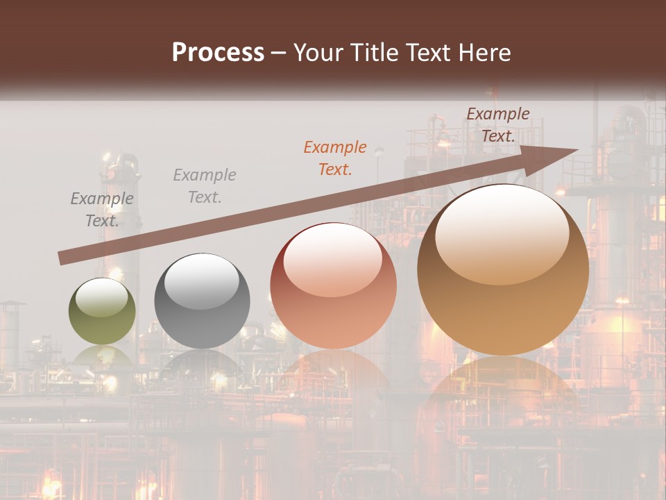 A Power Plant With A Sky Background PowerPoint Template