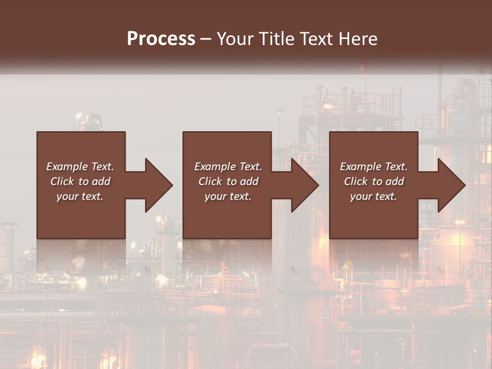 A Power Plant With A Sky Background PowerPoint Template