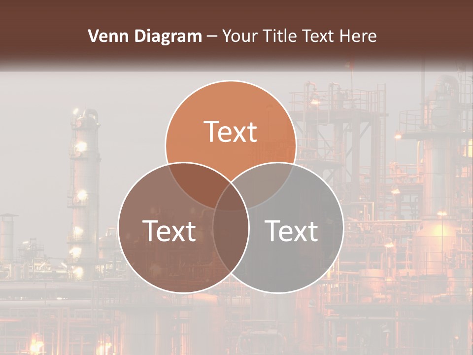 A Power Plant With A Sky Background PowerPoint Template