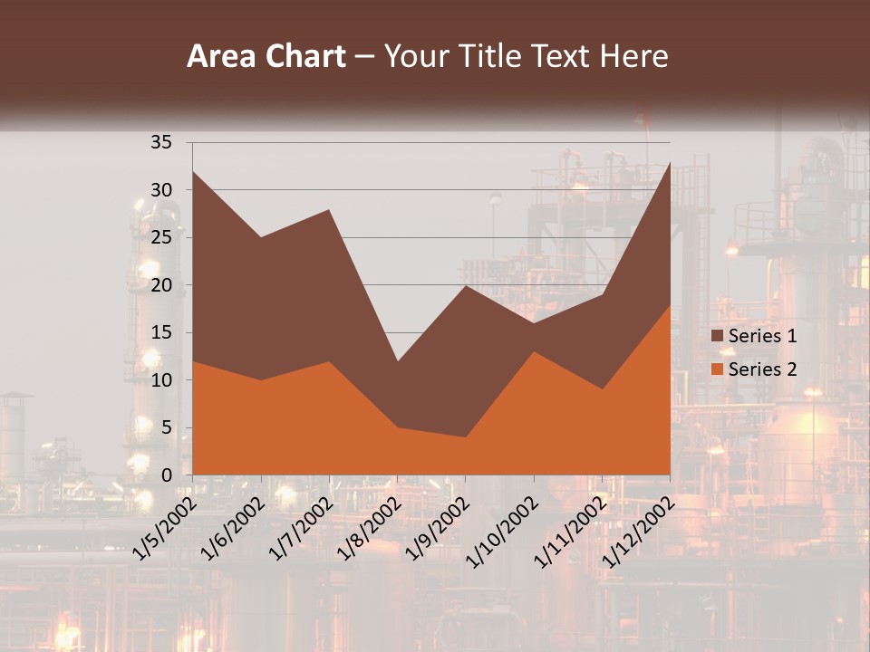 A Power Plant With A Sky Background PowerPoint Template