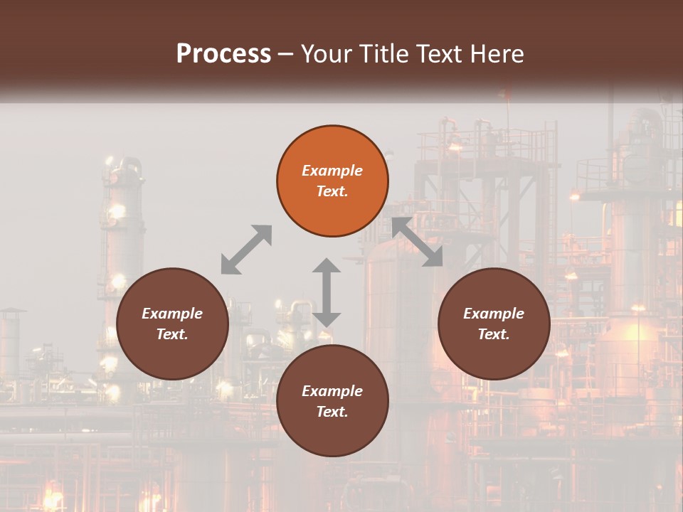 A Power Plant With A Sky Background PowerPoint Template